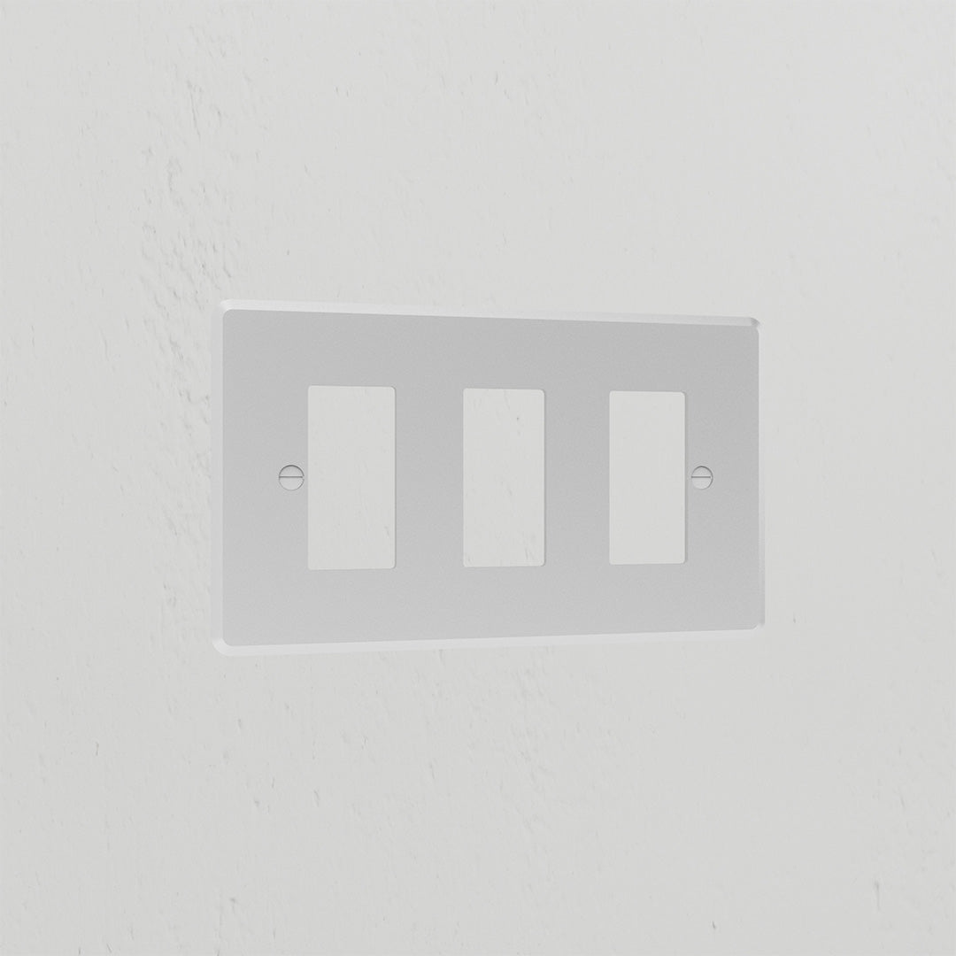 3G Rocker Switch Plate - Clear White