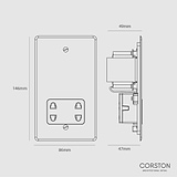 Shaver Socket - Clear Black