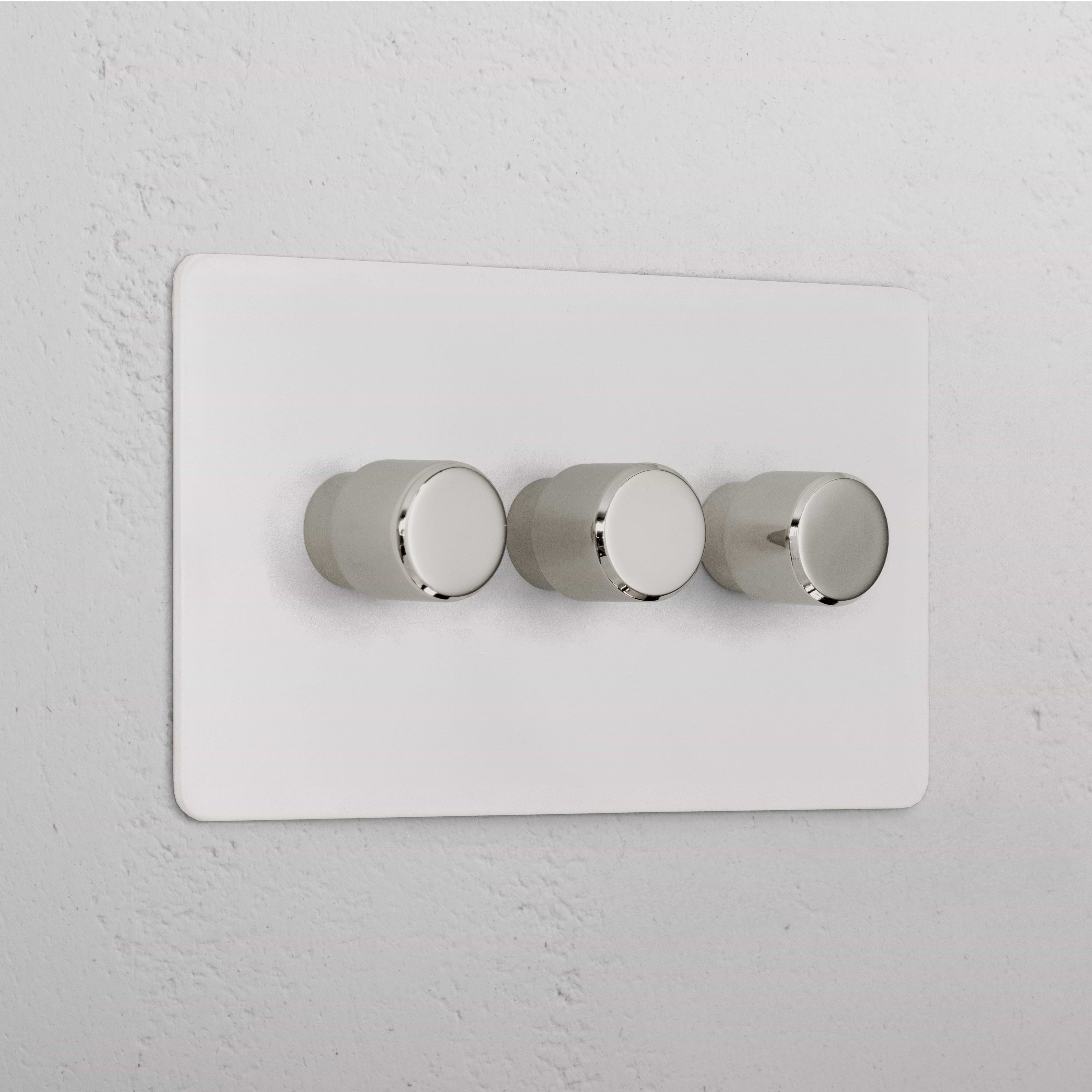 3G Dimmer Switch - Paintable Polished Nickel