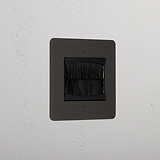 Bronze Luxury Single Brush Plate Black