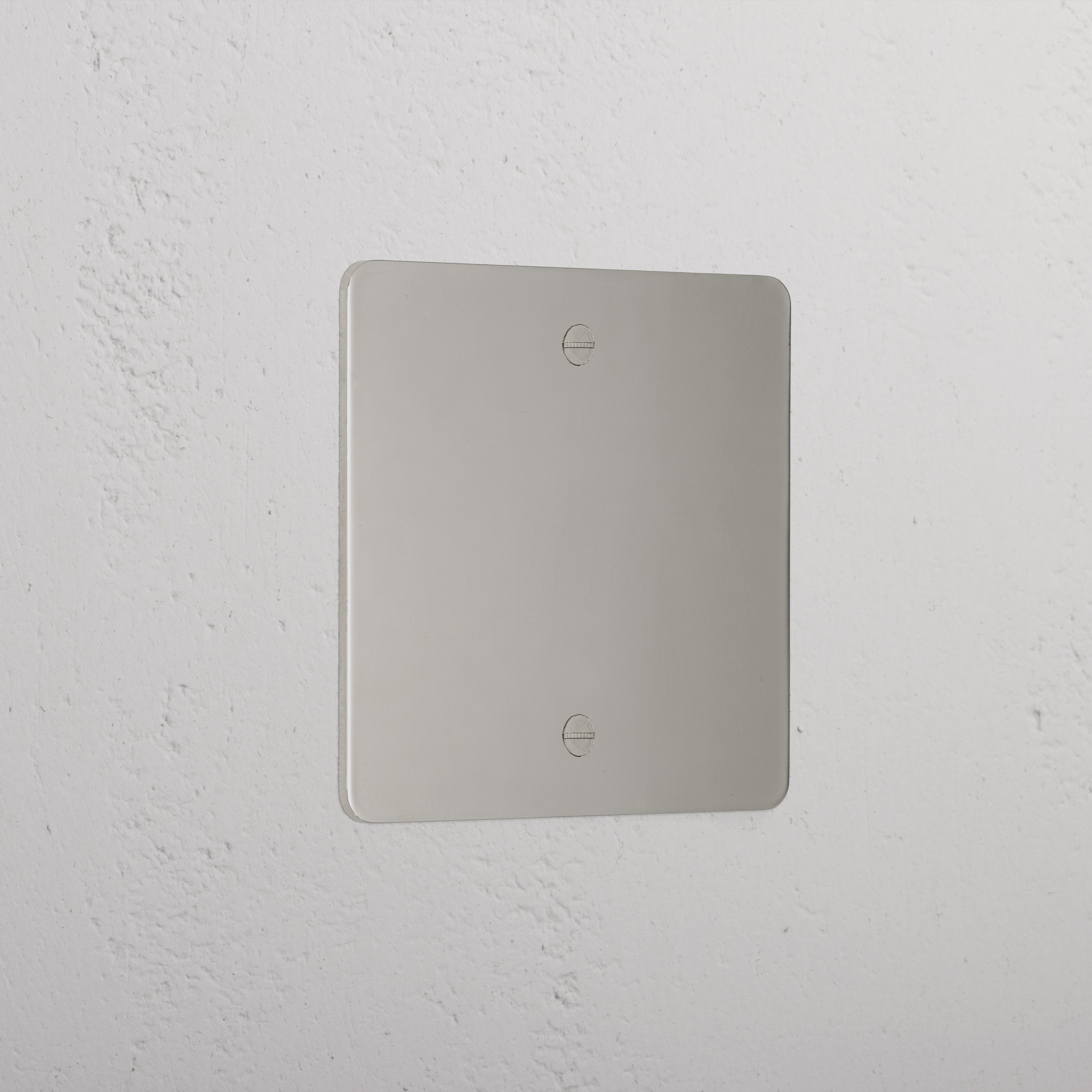 Luxury Polished Nickel 1 Gang Blank Plate