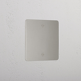 Luxury Polished Nickel 1 Gang Blank Plate