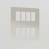 8G Rocker Switch Plate - Polished Nickel