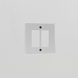 2G Rocker Switch Plate - Clear Black