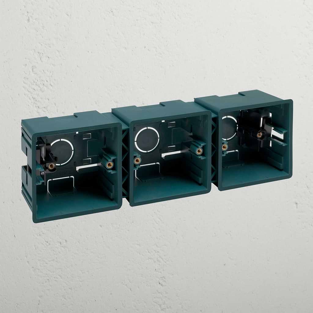 3x Single Plasterboard Back Box