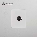 1G Smart Retractive Toggle Switch – Paintable Bronze
