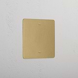 Elegant Antique Brass 1 Gang Blank Plate