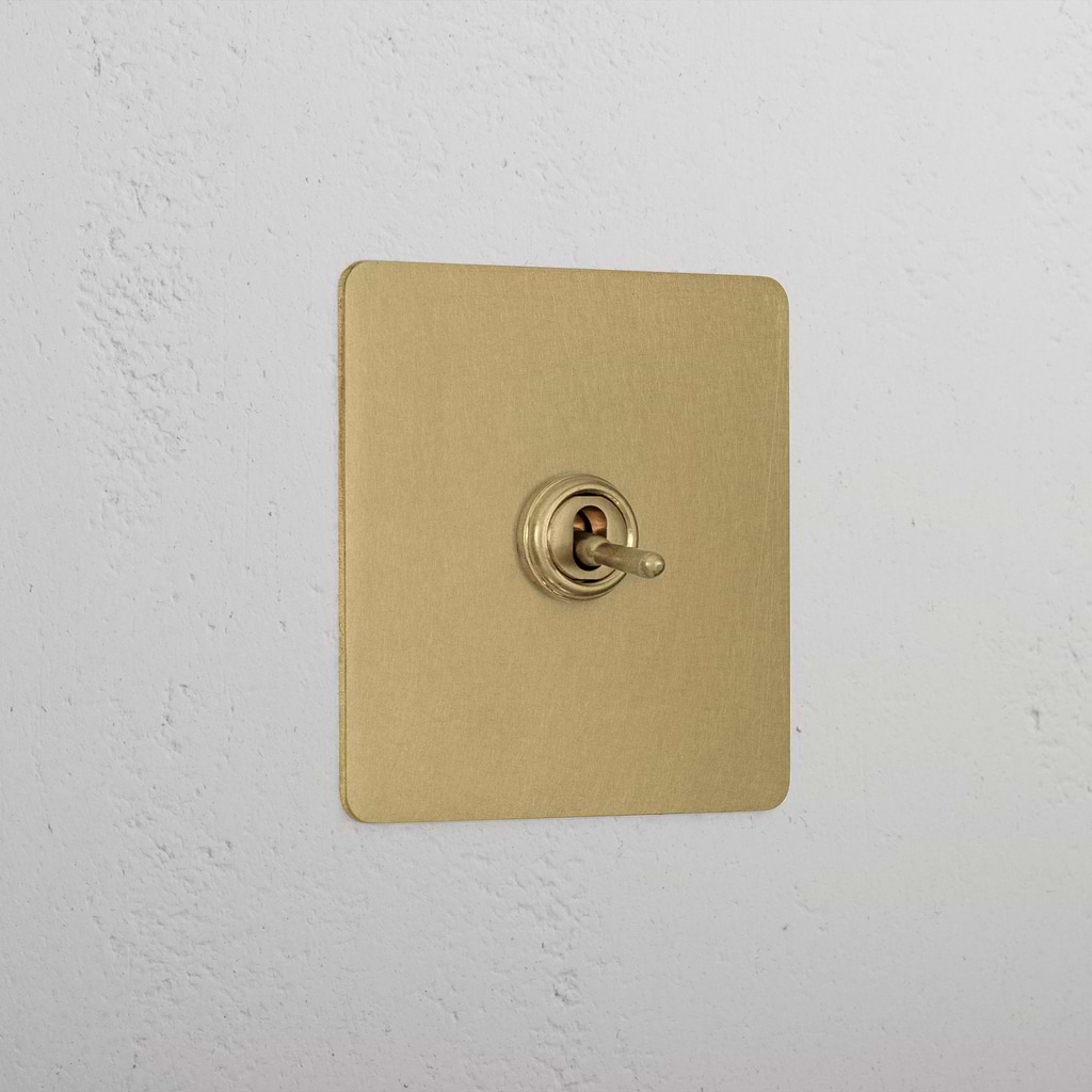 Designer Antique Brass 1 Gang 2 Way Toggle Switch
