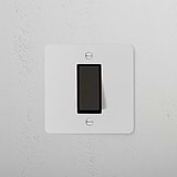 1G Retractive Rocker Switch in paintable bronze black finish, designed for modern 1G switches & dimmers use.
