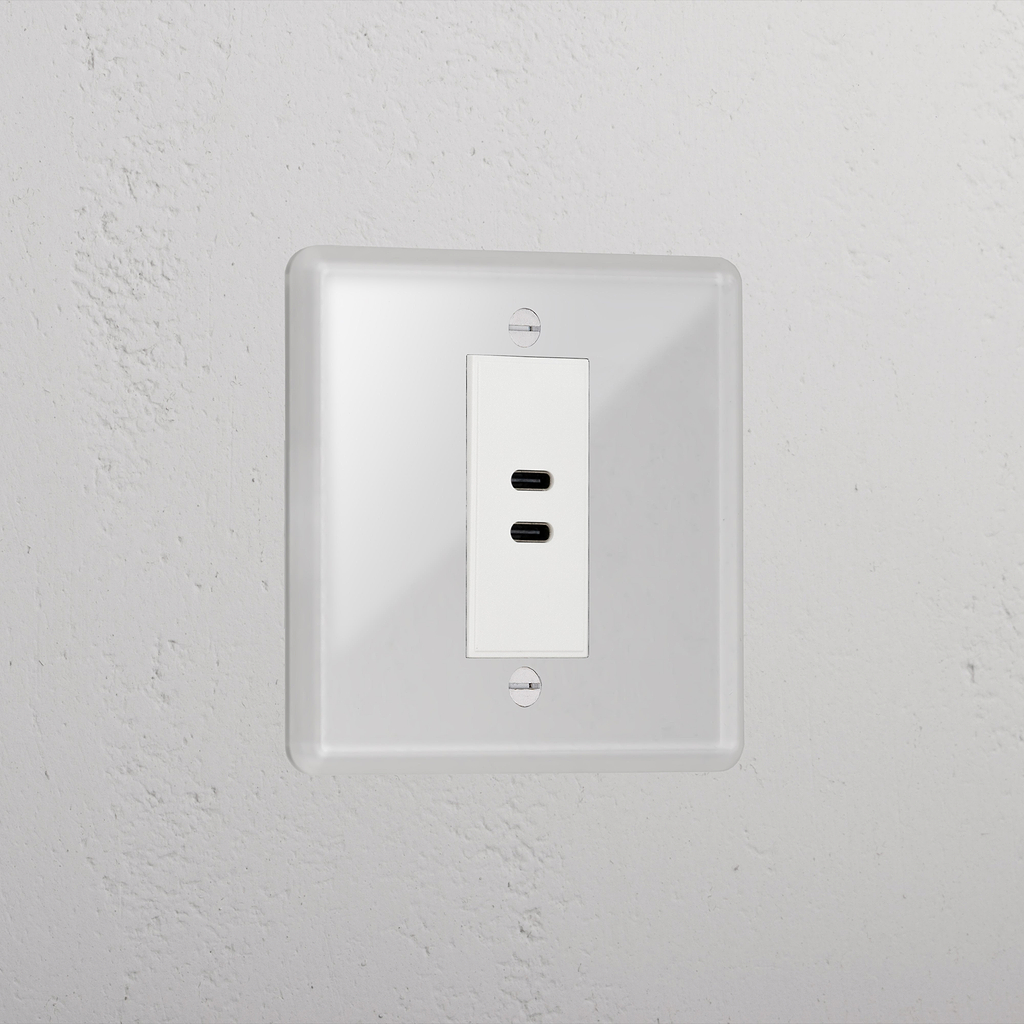 USB C+C Socket | Clear White – Corston