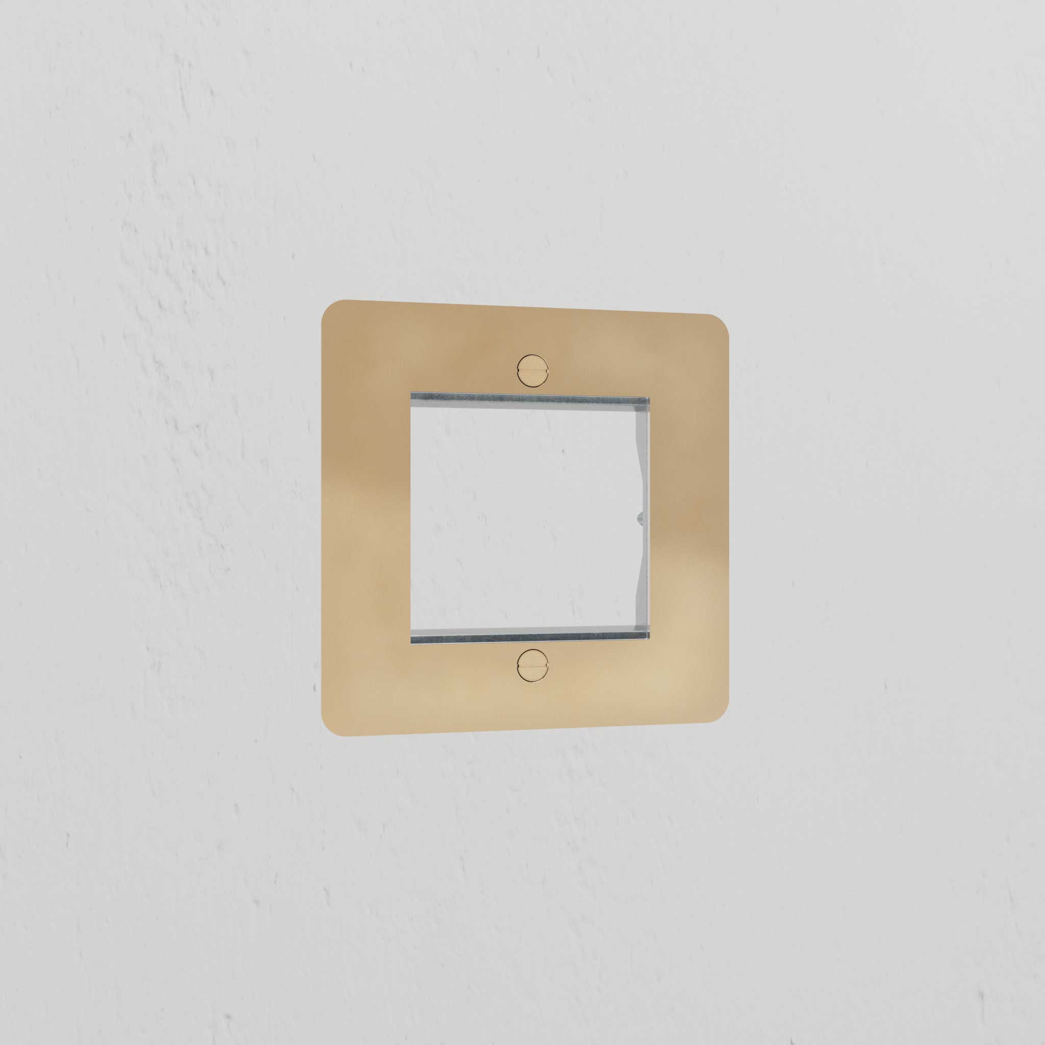 1G 50mm Module Plate - Antique Brass