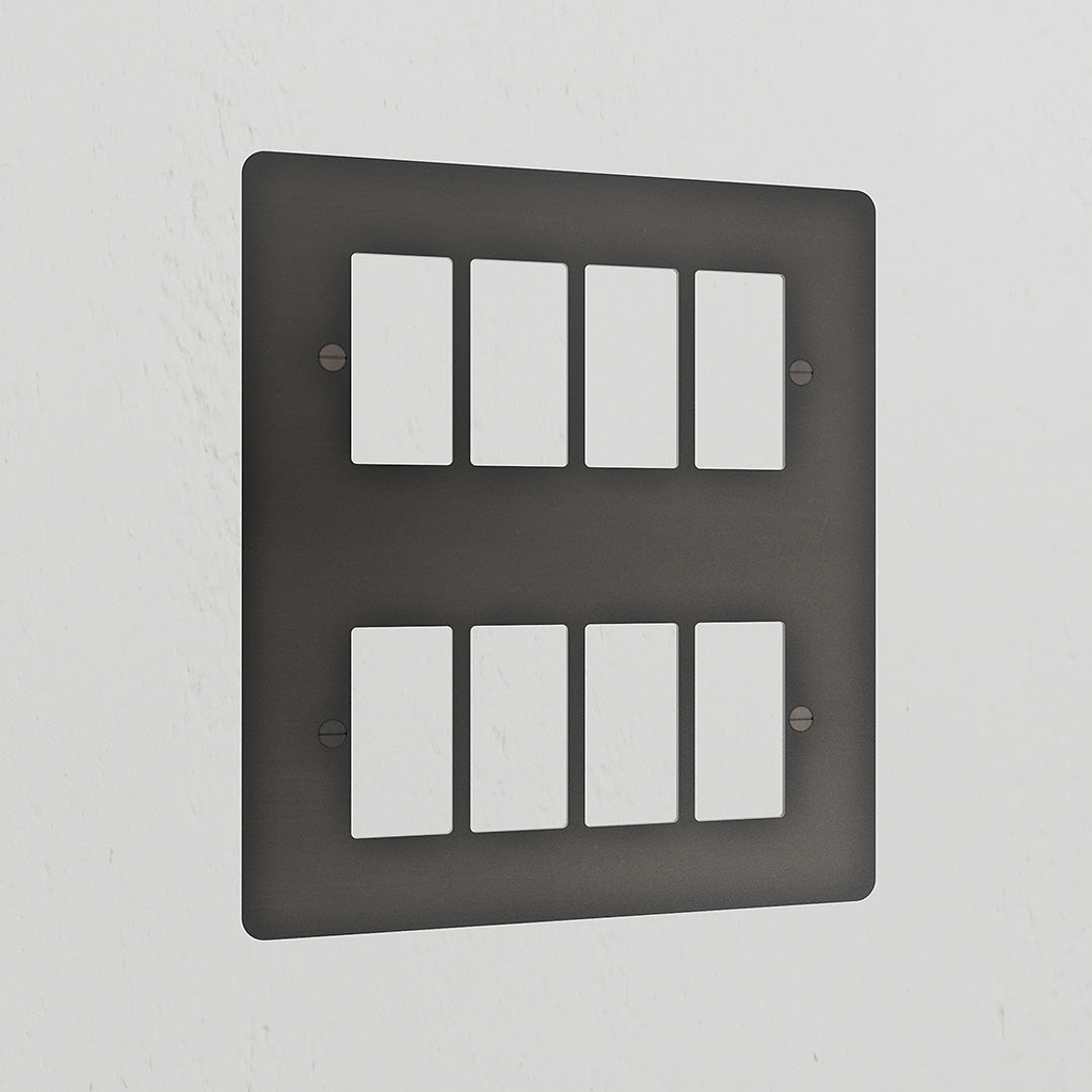 8G Rocker Switch Plate - Bronze