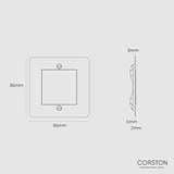 Single Brush Plate - Paintable Black