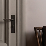 Digby Long Plate Sprung Door Handle - Bronze  