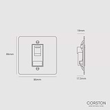 CAT6 Socket - Antique Brass Black