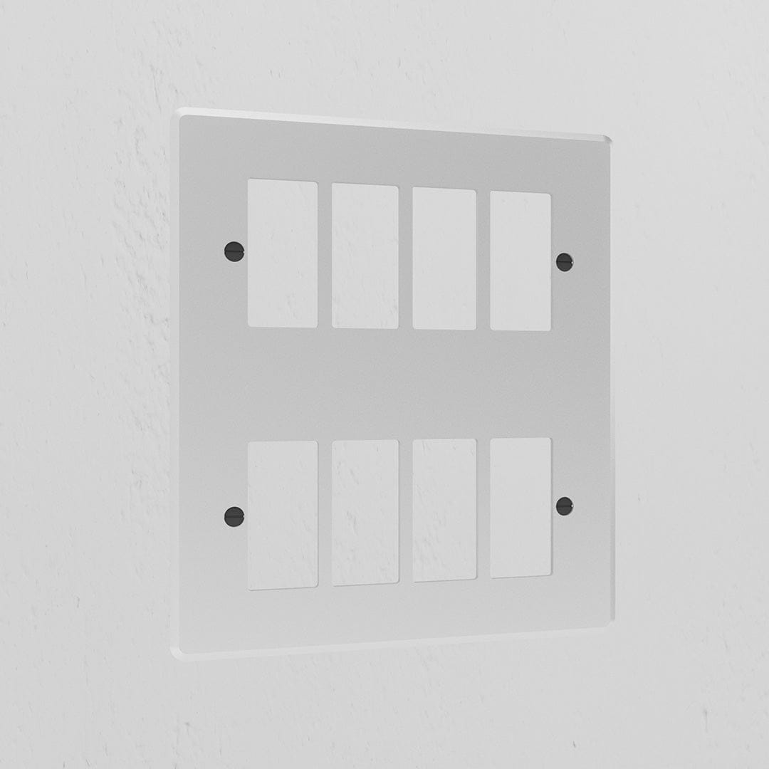 8G Rocker Switch Plate - Clear Black