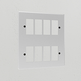 8G Rocker Switch Plate - Clear Black