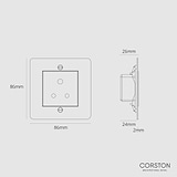 5A Light Socket - Antique Brass White
