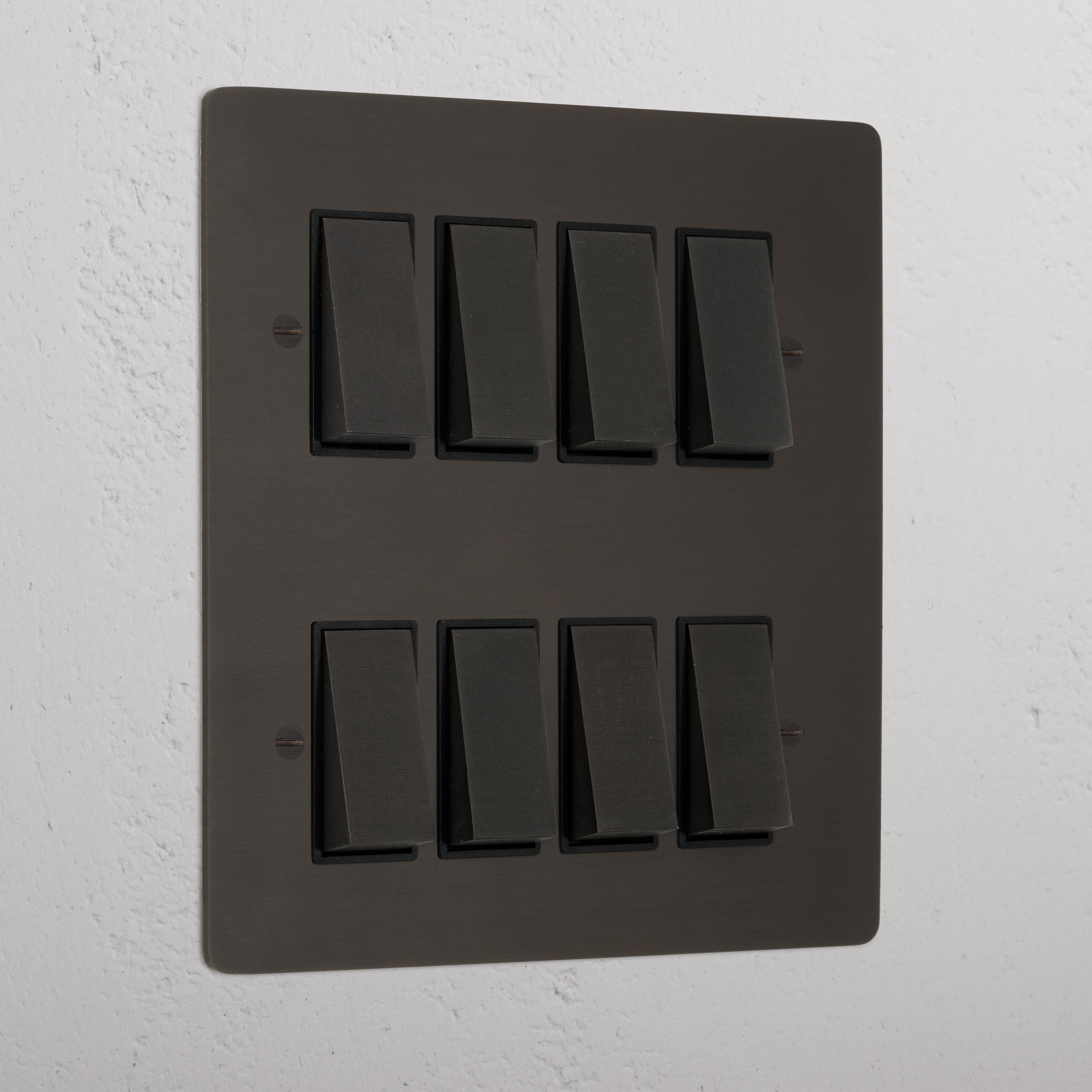 8G Two Way Rocker Switch - Bronze Black