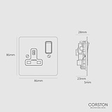 Single Socket UK - Antique Brass Black