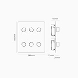 6G Dimmer Switch - Paintable Antique Brass
