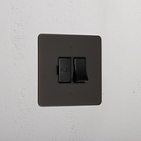Bronze Designer Switched Fused Spur Black