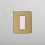Designer Antique Brass Bt Master Socket White