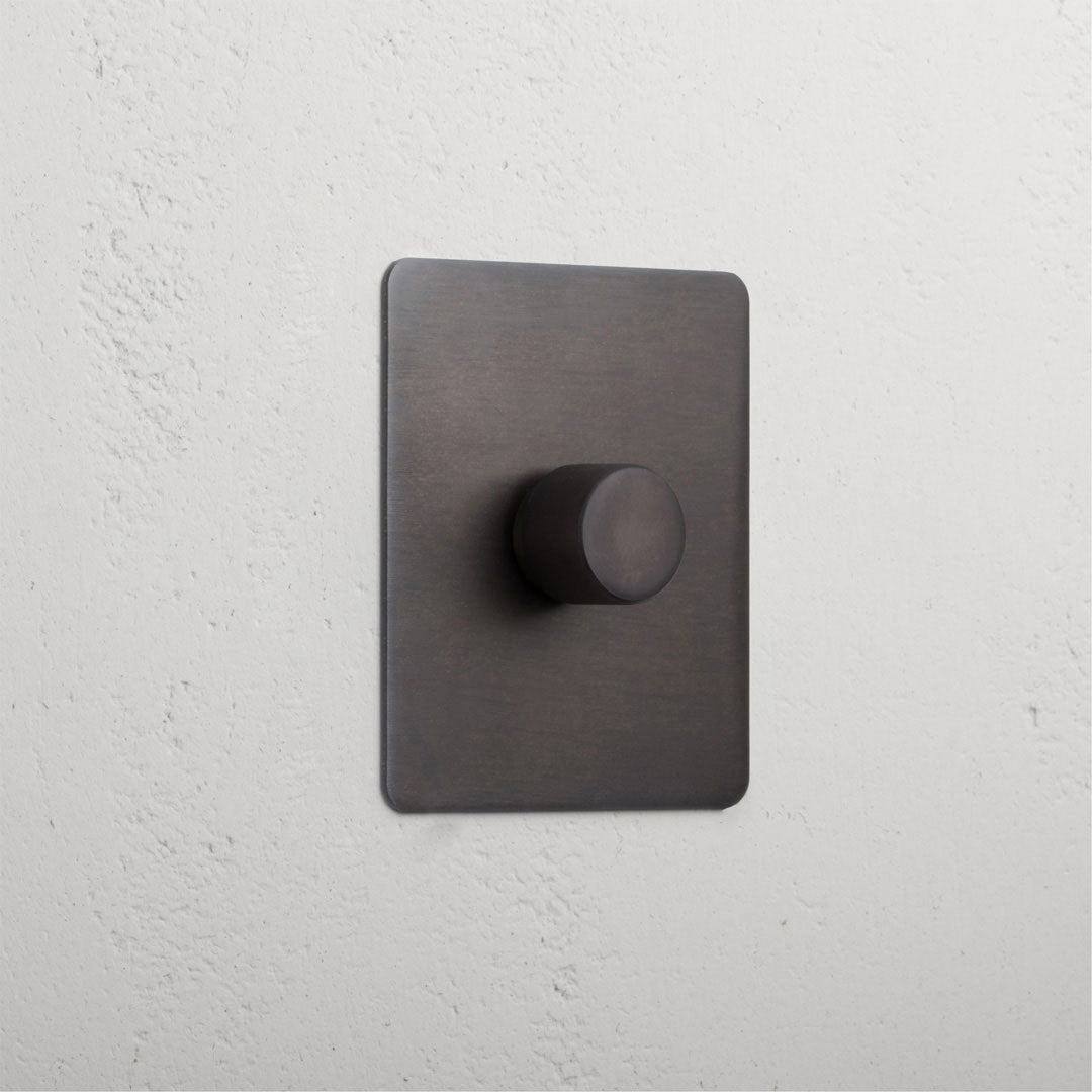 Bronze Slimline 1 Gang 2 Way Luxury Dimmer Switch