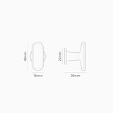 milliner furniture knob dimensions