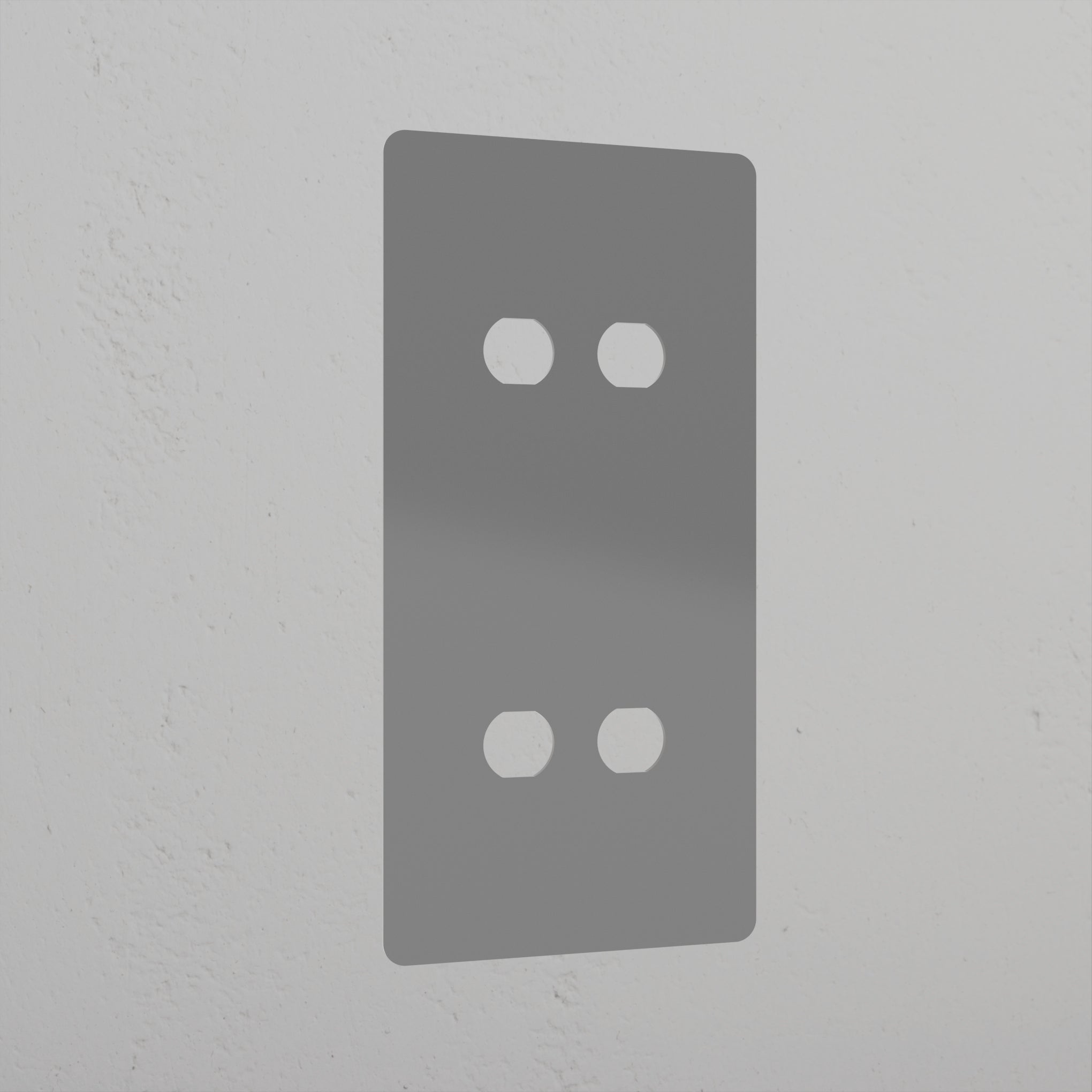 4G Vertical Switch Plate - Paintable  