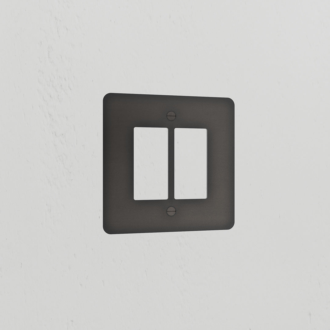 2G Rocker Switch Plate - Bronze