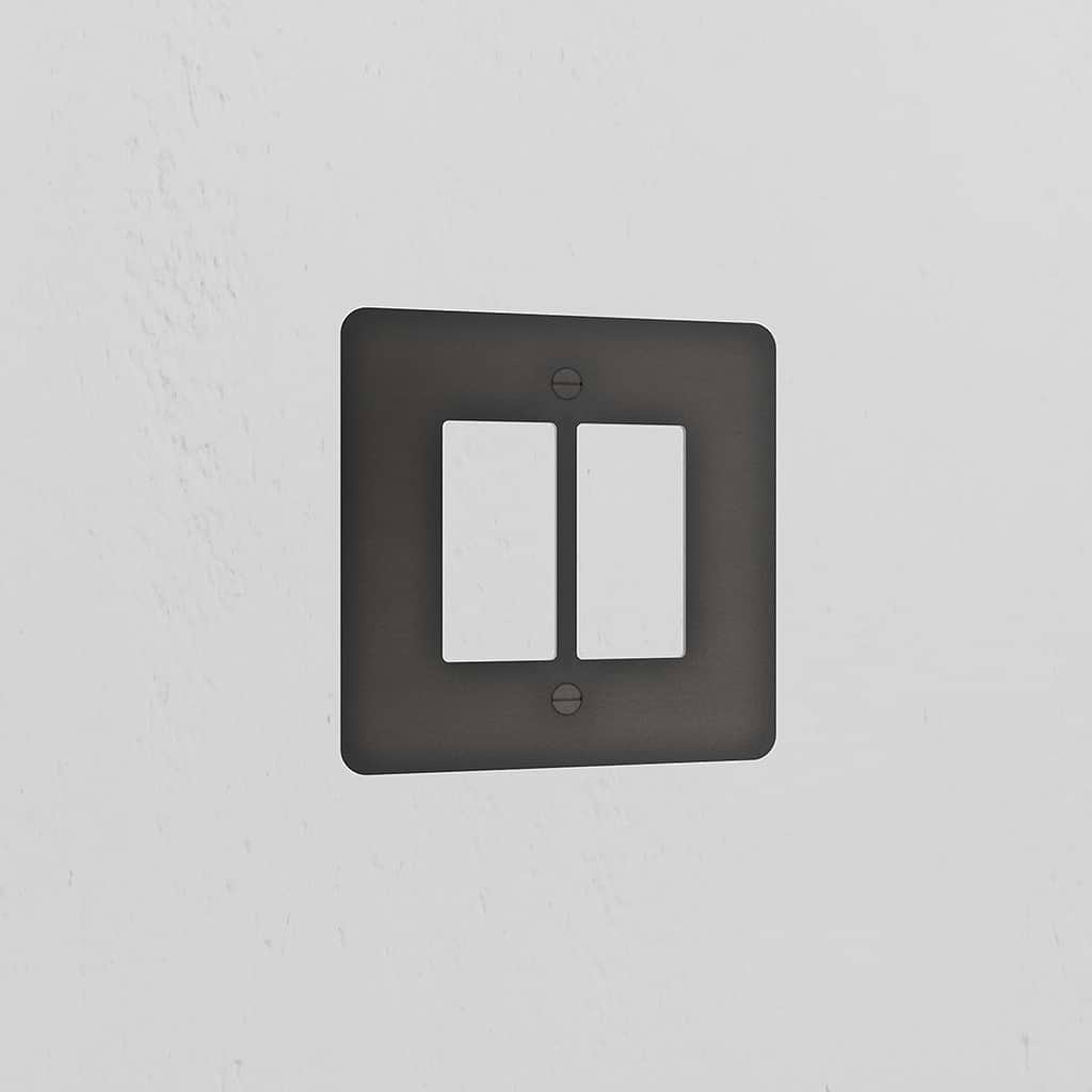 2G Rocker Switch Plate - Bronze