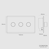 3G Two Way Dimmer Switch - Clear Polished Nickel