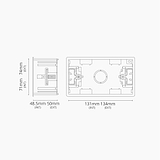 Double Plasterboard Back Box