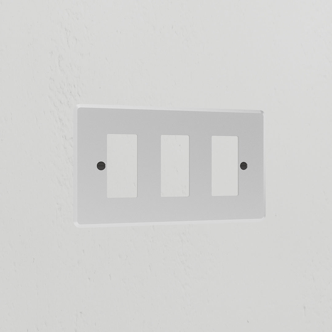 3G Rocker Switch Plate - Clear Black