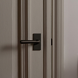 Digby Short Plate Sprung Door Handle - Bronze 