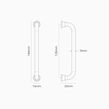 Sycamore Furniture Handle 128mm - Polished Nickel