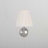 Medium Malvern Wall light in Alabaster White front facing