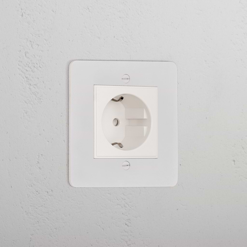 Schuko Socket _ Paintable White