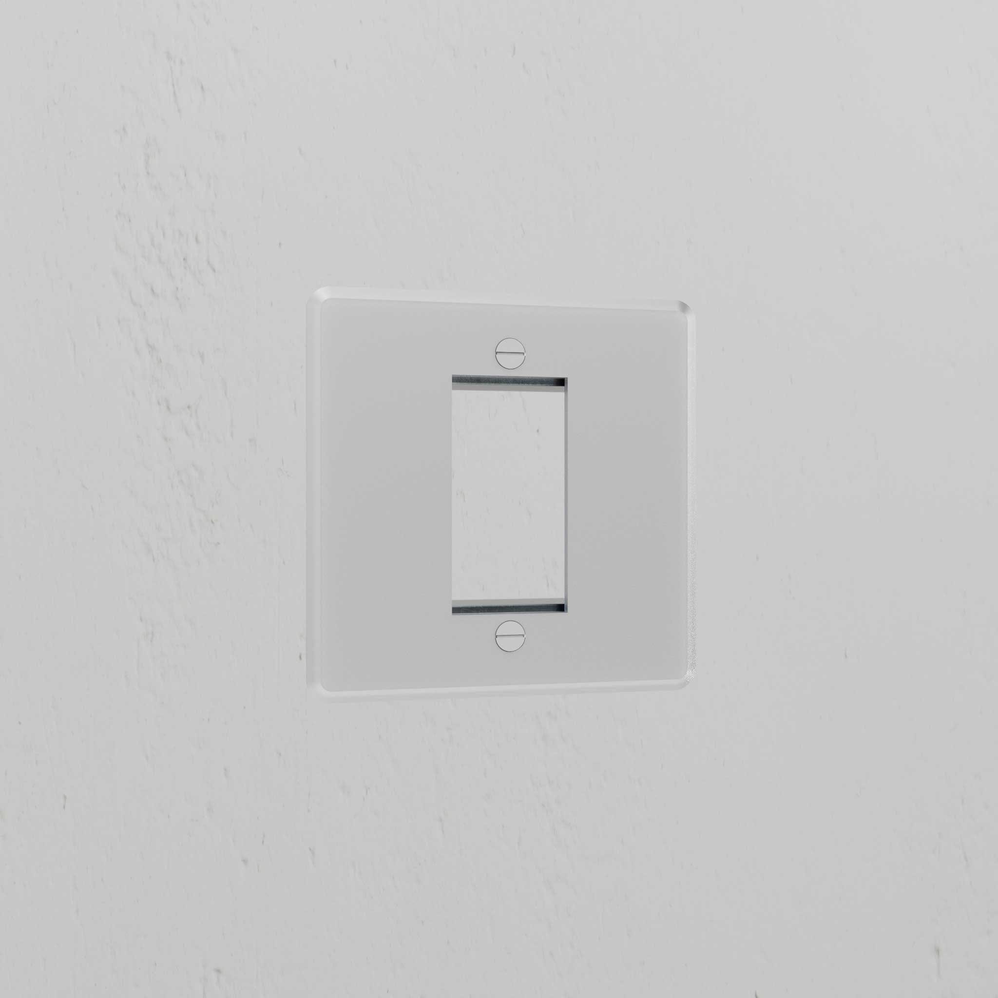 1G 25mm Module Plate - Clear White