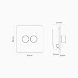 2G Two Way Dimmer Switch - Antique Brass