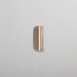 Oxford Furniture Handle 36mm in antique brass on a white surface, features a classic small, curved design.