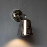 Polished Nickel Richmond Medium Wall Light On Grey Background