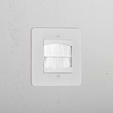 Single Brush Plate _ Paintable White