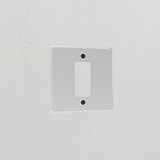 1G Rocker Switch Plate - Clear Black