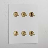 6G Two Way Toggle Switch _ Paintable Antique Brass