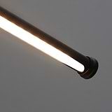 Close-up of a sleek Harrow Picture Light 220mm in bronze, against a plain background.