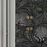 4G Vertical Two Way Toggle Switch in clear antique brass against a dark floral background edge.