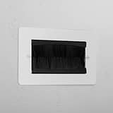 Double Module Brush Plate _ Paintable Black