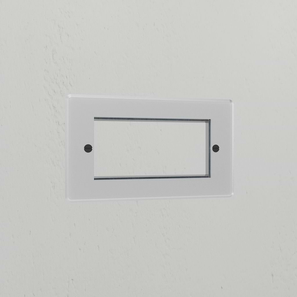 2G 100mm Module Plate - Clear Black